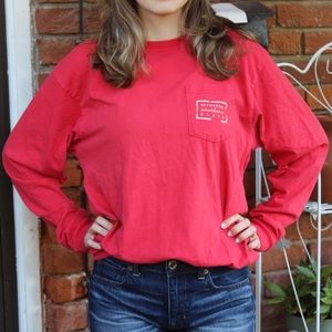 Red Southern Marsh long sleeved top